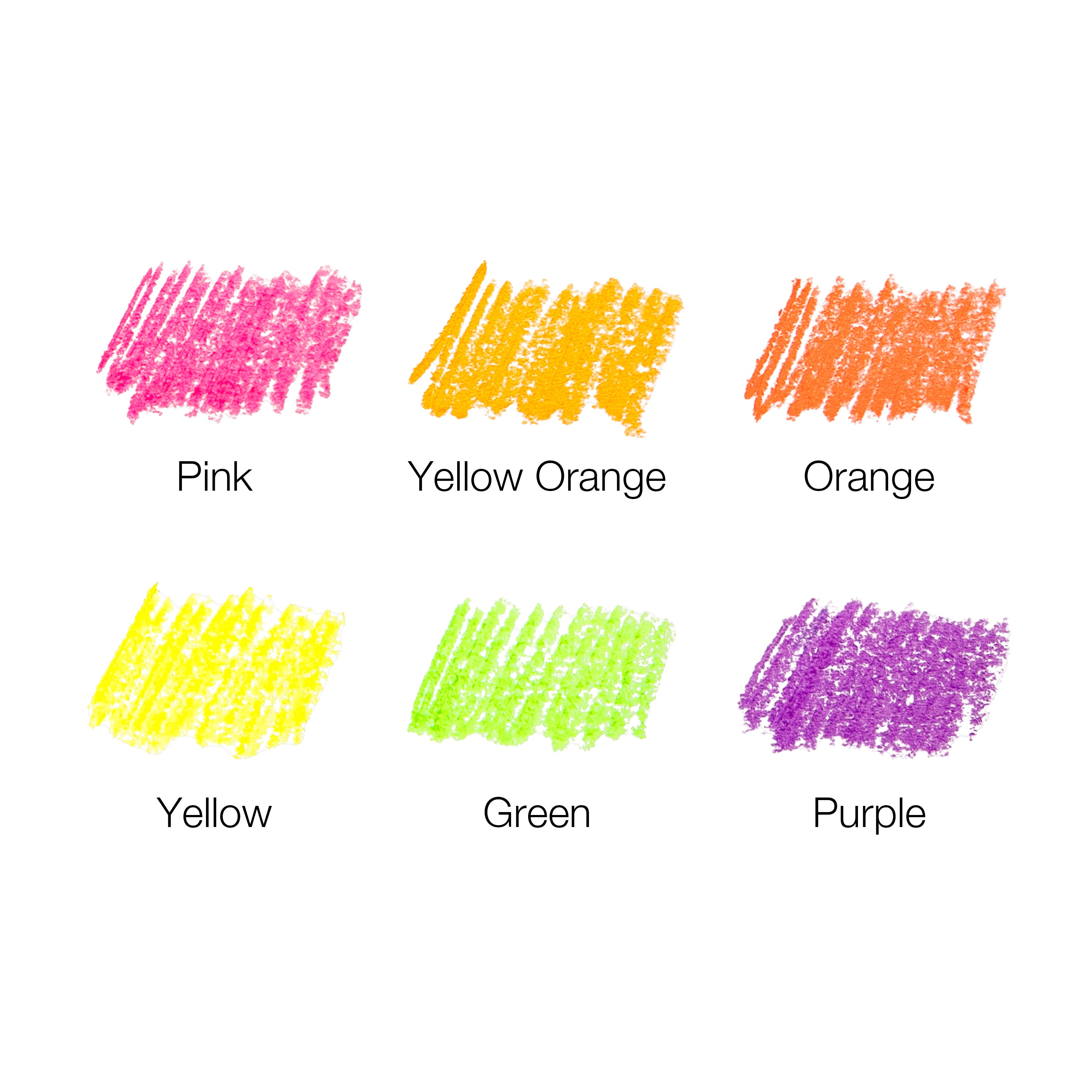 Micador Large Oil Pastels Fluoro 12Pk