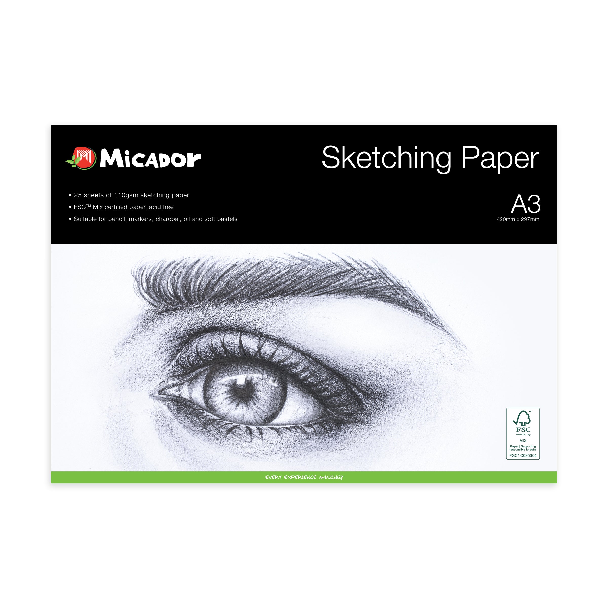 Micador Sketching Paper Mix A3