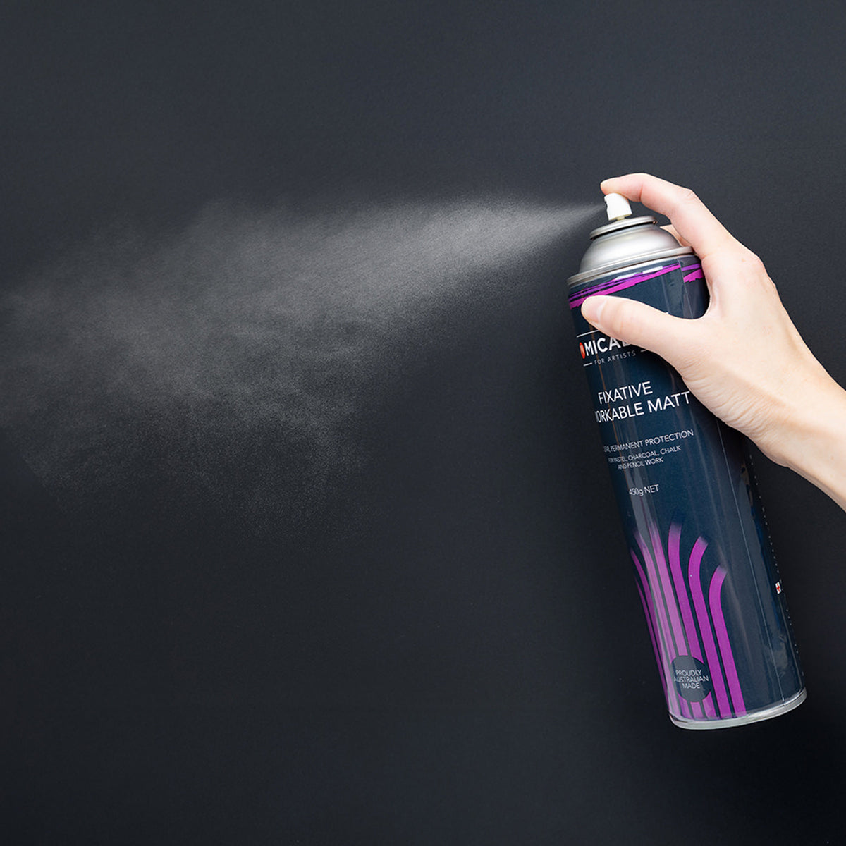 Fixative Workable Matt 450g | Micador for Artists Spray Fixative