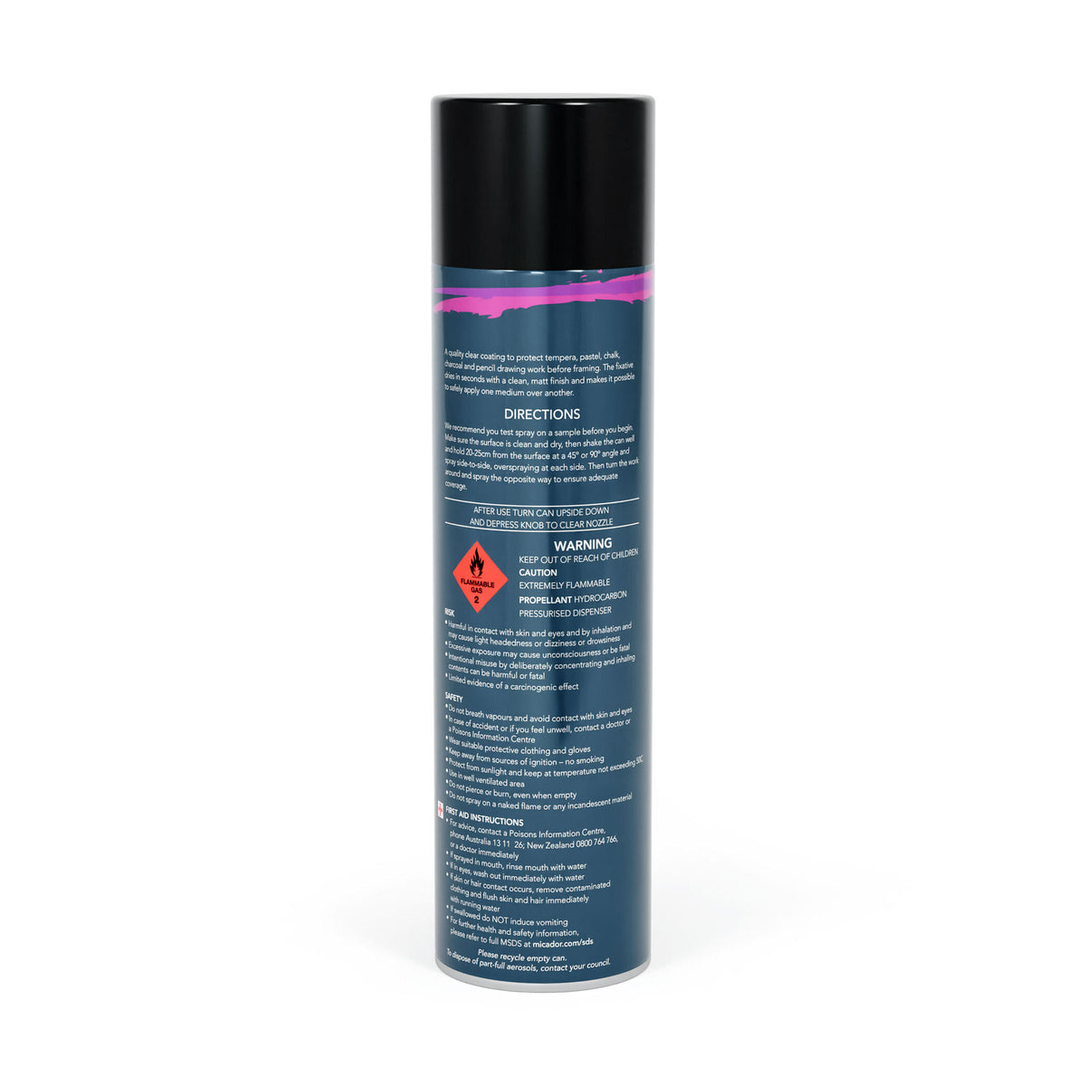 Fixative Workable Matt 450g | Micador for Artists Spray Fixative