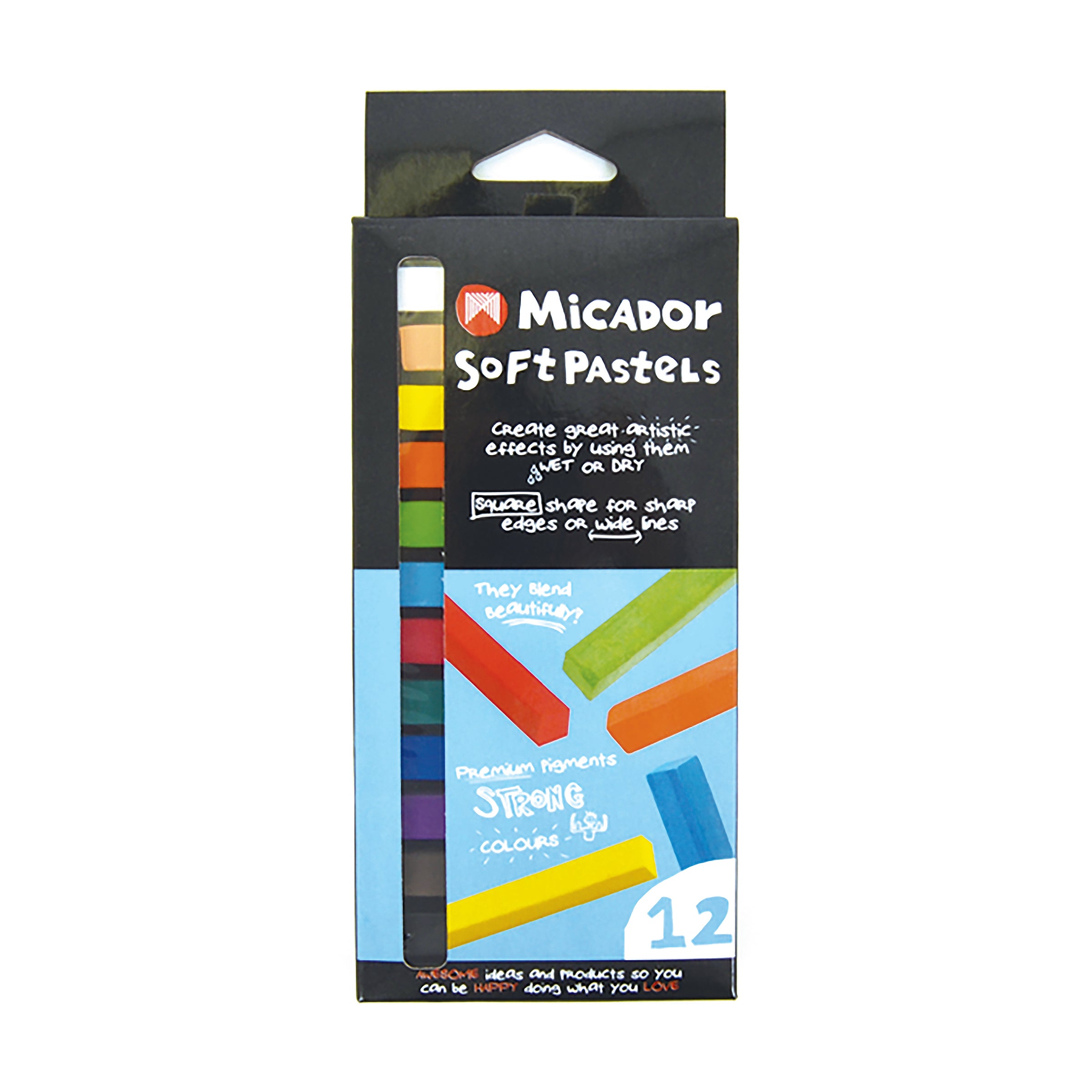 Micador Soft Pastels 12Pk