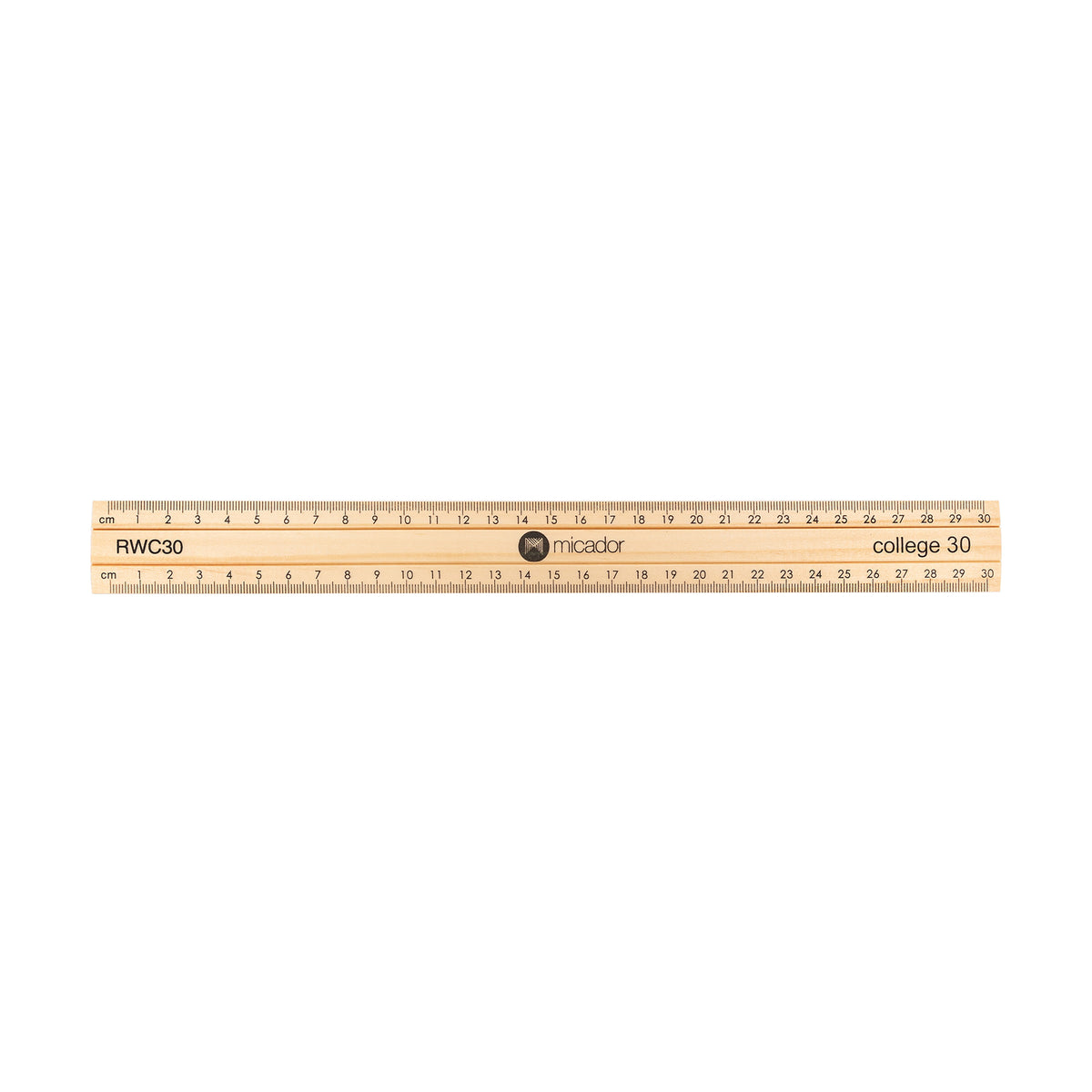 Wooden Ruler 30cm College Micador